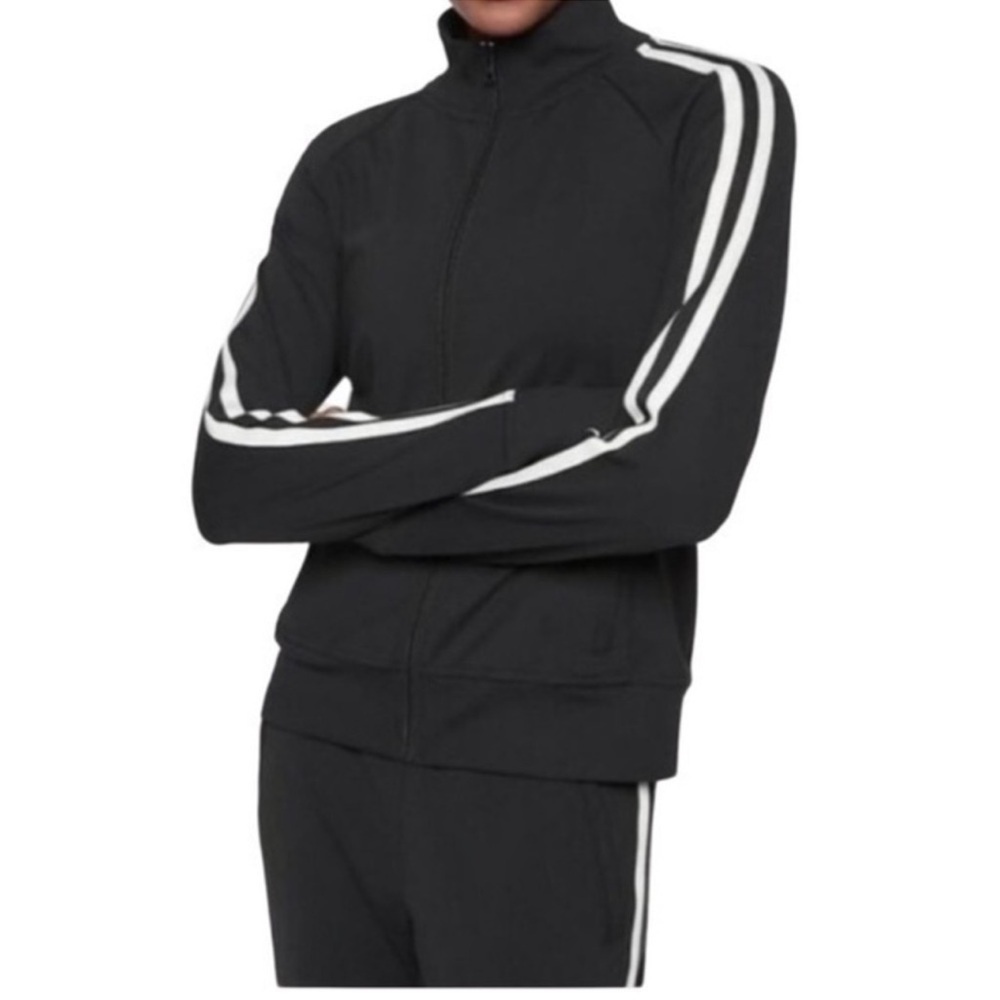 EUC - Athleta Circa Track Jacket - size Small - black